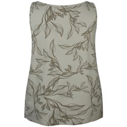 Alberta Top Print Dusty Tea