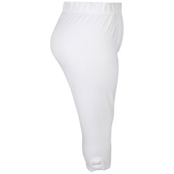Kant Capri Legging Hvid