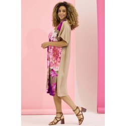 Janel Kjole s/s Pink/Brun