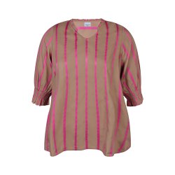 Janis Bluse Pink/Brun