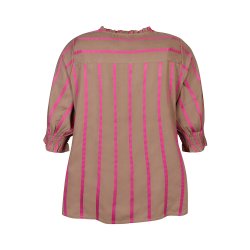 Janis Bluse Pink/Brun