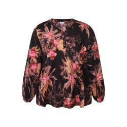 Loren Bluse Sort/Rose