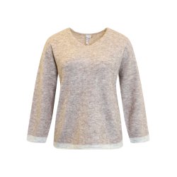 Strik Bluse Camel melange