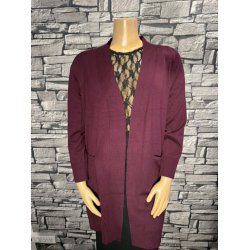 Bordeaux Strik Cardigan