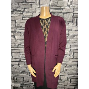 Bordeaux Strik Cardigan