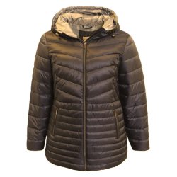 Vatteret Jakke Brun
