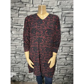 Printet Tunika Sort/Rd