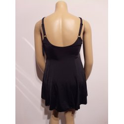 Badedragt Sort/Turkis