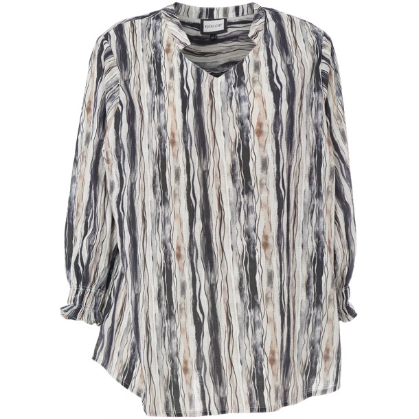 Berit Bluse Navy Strib