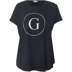 Gitte T-Shirt Sort m.print