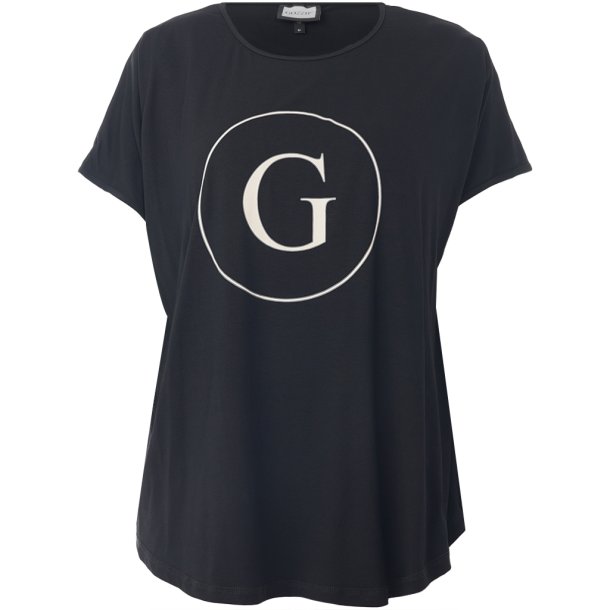 Gitte T-Shirt Sort m.print