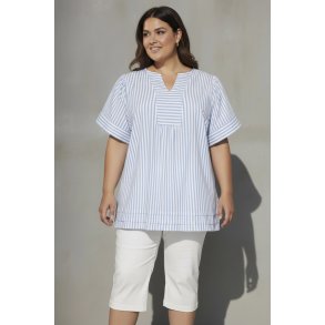 Magdette Bluse Bl�/Hvid