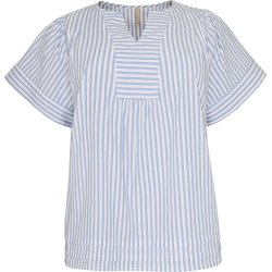Magdette Bluse Bl�/Hvid