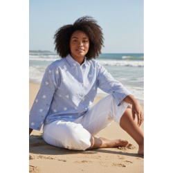 Melissa Bluse Bl�/Hvid