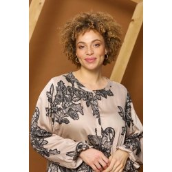 Merna Bluse Sand/Brun