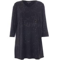 Ditte Tunika Sort Guld/Slv