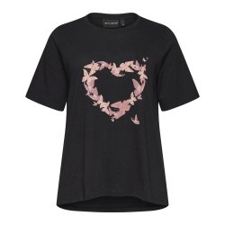 Bella Bluse Sort/Rosa