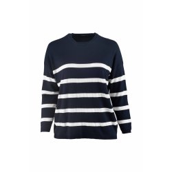 Helsinki Strik Bluse Navy