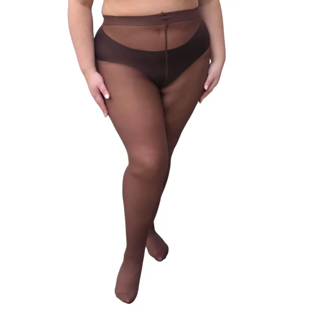 Curvy Super-Stretch 50 Den. Coffee