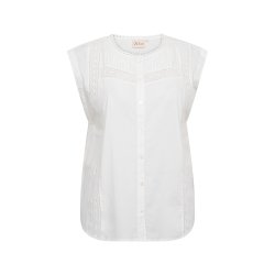 Mary Bomulds Skjorte Hvid