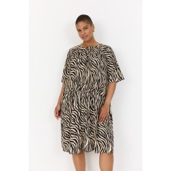 Liona Kjole Zebra Print