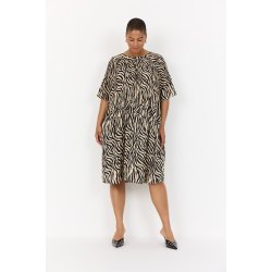 Liona Kjole Zebra Print