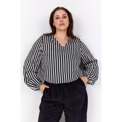 Nichole Bluse Sort/Offwhite