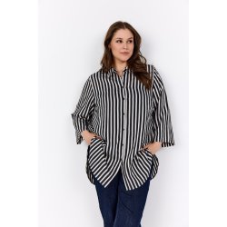 Nichole Skjorte Sort/Offwhite