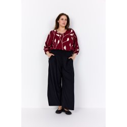 Nelly Bluse Bordeaux/Offwhite