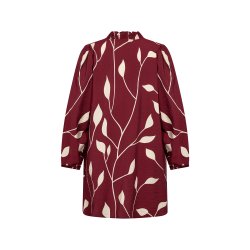 Nelly Skjorte Bordeaux/Offwhite