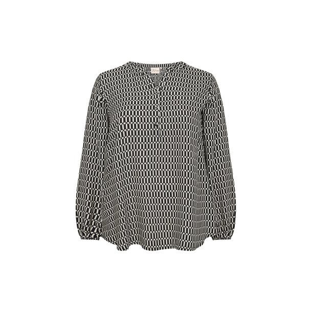 Nora Bluse Sort/hvid