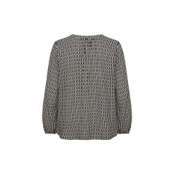 Nora Bluse Sort/hvid
