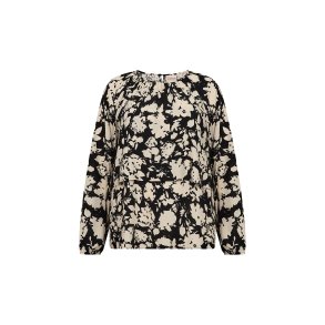 Saphina Bluse Sort/offwhite