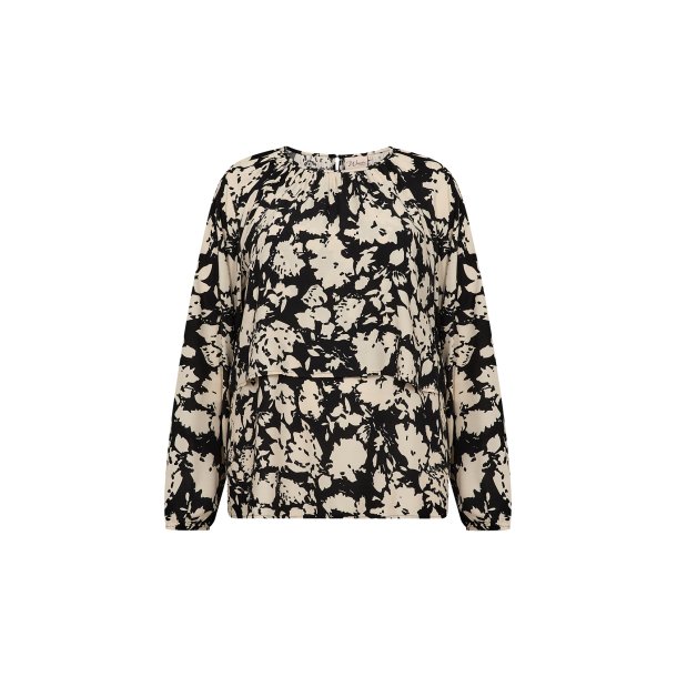 Saphina Bluse Sort/offwhite