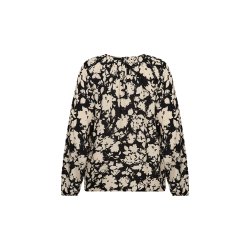 Saphina Bluse Sort/offwhite