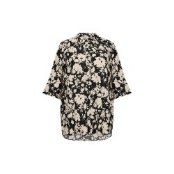 Saphina Tunika Sort/offwhite