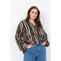 Chanella Bluse Sort/offwhite