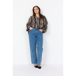 Chanella Bluse Sort/offwhite