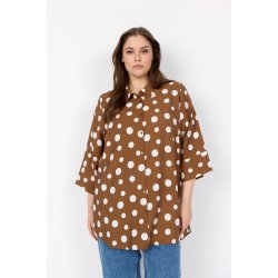 Celia Skjorte Toffee/Hvid