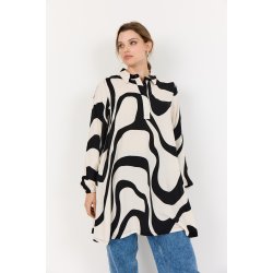 Chanita Tunika Sort/offwhite