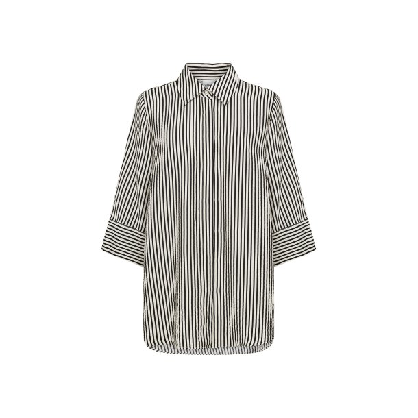 Hedi Skjorte Offwhite/Sort