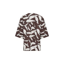 Hermina Bluse Brun/Hvid