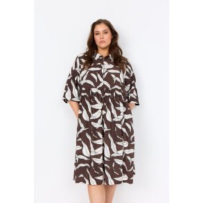 Hermina Kjole Brun/Hvid