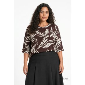 Juliette Bluse Brun/Offwhite