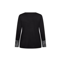 Stella Bluse Sort m.Blonde