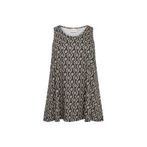 Lita Lang Top Beige Print