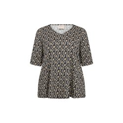 Lita Bluse Beige Print