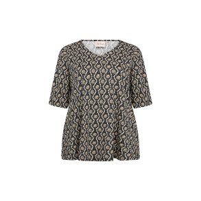 Lita Bluse Beige Print