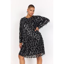 Sannie Mesh Kjole Sort/slv