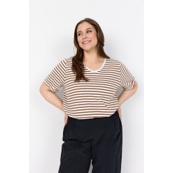 Celeste Bluse Toffee Strib